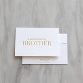 Brother Thank you card - White - Ooh Aah Invitations